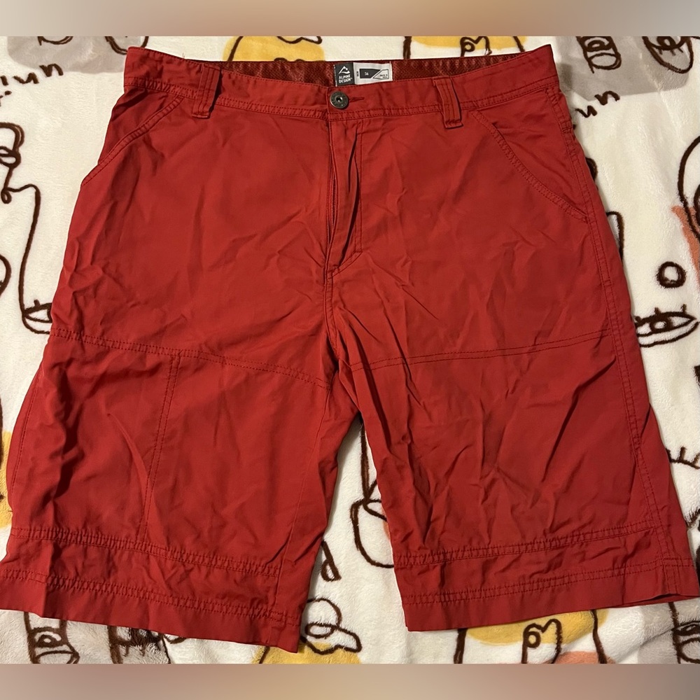 Alpine Design Red Cargo Shorts